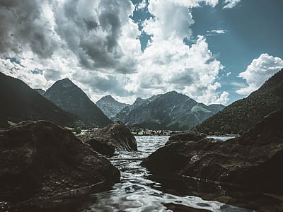 Mountain Under Cloudy Sky thumbnail
