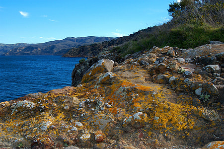 Shoreline and Landscape of Santa Cruz Island in Channel Islands National Park, California thumbnail