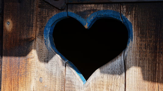 brown wooden heart-shape hole wood thumbnail
