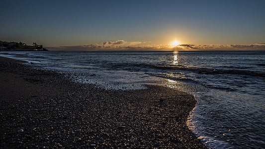 ocean wave at sunset thumbnail