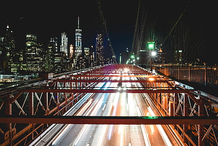 time-lapse photograph of metal bridge thumbnail