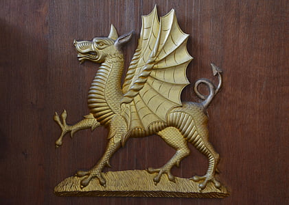 gold dragon wall decor thumbnail