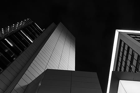 low-angle photography of city buildings thumbnail