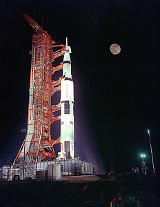 wide angle photo of white rocket thumbnail