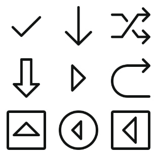 Navigation Set - Arrows, Part Two svg vector icon sets