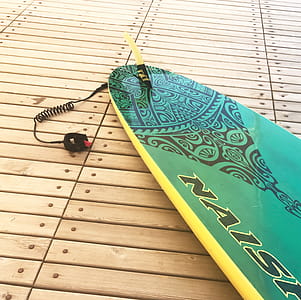 Green and Yellow Surfboard thumbnail