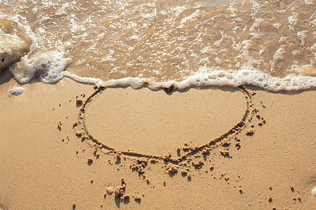 heart on beach sand thumbnail