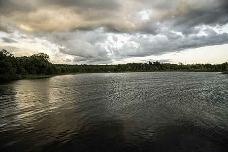 Clouds over the Bay at Peninsula State Park, Wisconsin thumbnail