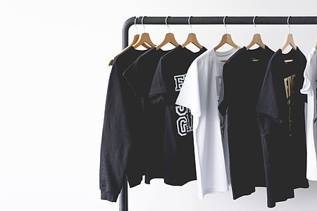 T-Shirts on Rack with Room for Text #2 thumbnail