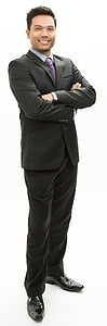man wearing black suit thumbnail