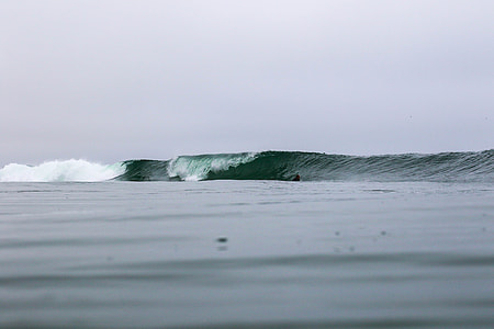 low-angle photo of ocean wave thumbnail