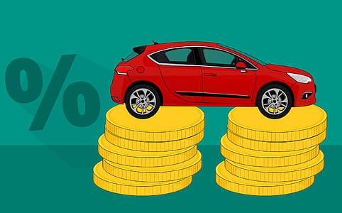 Illustration of car payment concept. thumbnail