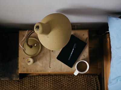 brown and black gooseneck lamp thumbnail