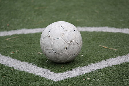 soccer ball on corner field thumbnail
