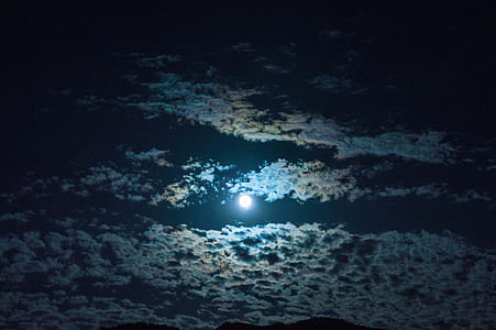 nature, sky, night, clouds thumbnail