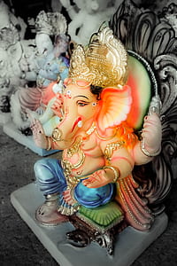 ceramic Ganesha figurine thumbnail