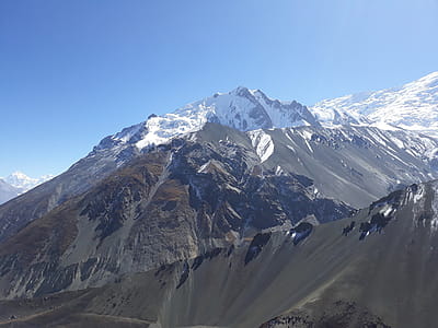 Snowy mountains in Nepal. thumbnail