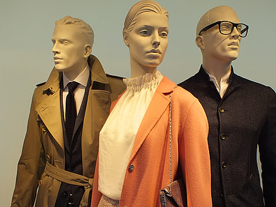 three mannequins in formal dresses thumbnail