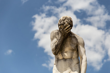 Facepalm statue in Paris, France thumbnail