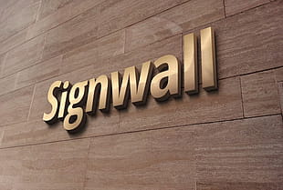 3D Wall Logo MockUp #2 psd file