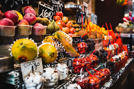 La Boqueria food market Barcelona Spain thumbnail