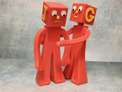 red letter J and G plastic toys thumbnail