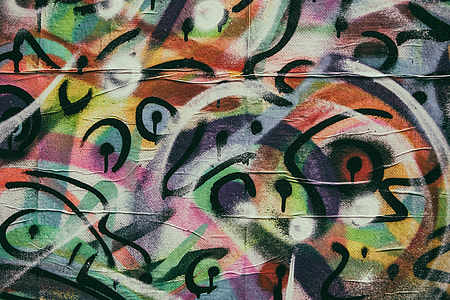 Close-up shot of colourful paint swirls thumbnail