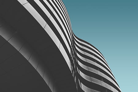 grey building in worm's eye photography thumbnail