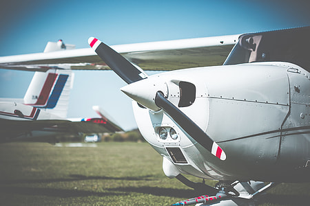 Cessna Airplane Propeller Closeup thumbnail