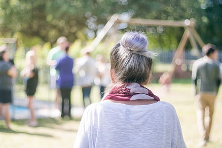 woman wearing white sweatshirt thumbnail