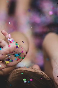 girl with paint on her hand thumbnail
