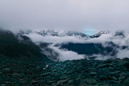 black mountain with clouds thumbnail