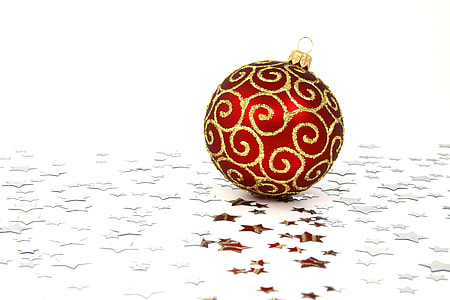 red and brown bauble with star lot illustration thumbnail