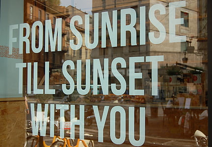 from sunrise till sunset with you text on glass thumbnail