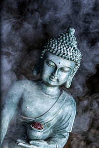 Hindu God statue with smok thumbnail