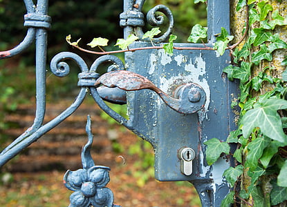 close-up photography of closed gate thumbnail