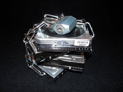 stainless steel padlock and chains thumbnail