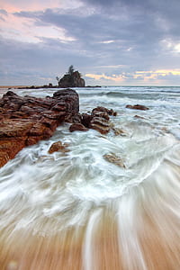 sea, landscape, sky, beach thumbnail