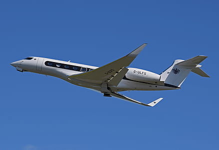 white airplane on mid air thumbnail