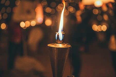 gray stainless steel oil lamp thumbnail