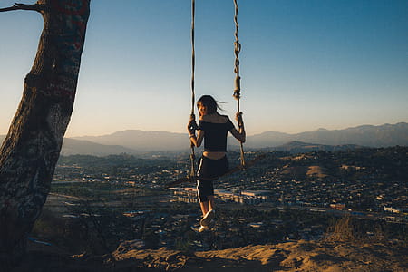 Woman on Swing thumbnail
