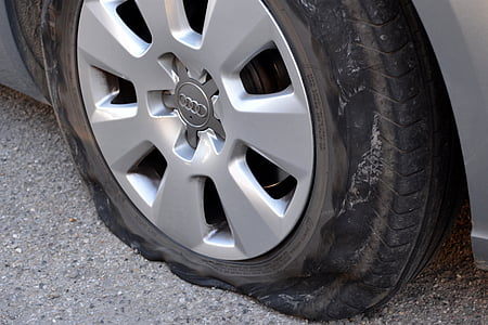 grey Audi vehicle wheel and inflated tire thumbnail