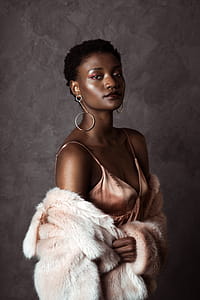 Woman In Pink Silk Photo thumbnail