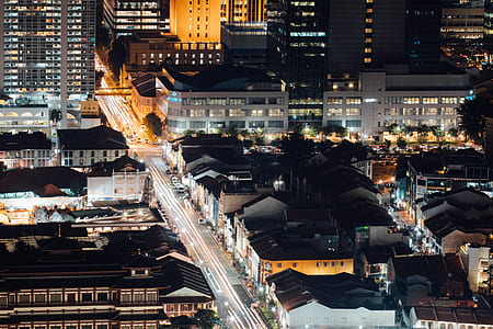 aerial photography of city buildings thumbnail