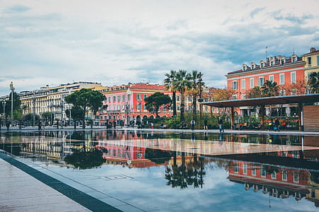 body of water between buildings thumbnail