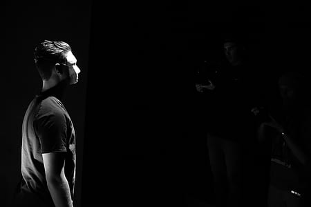 Grayscale Photo of a Man thumbnail