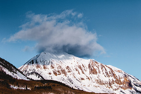 mountain with smoke on top thumbnail