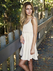 women's white sleeveless mini dress thumbnail