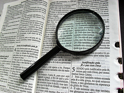 black magnifying lens on bible thumbnail