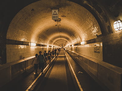 People Walking Inside Subway Tunnel thumbnail